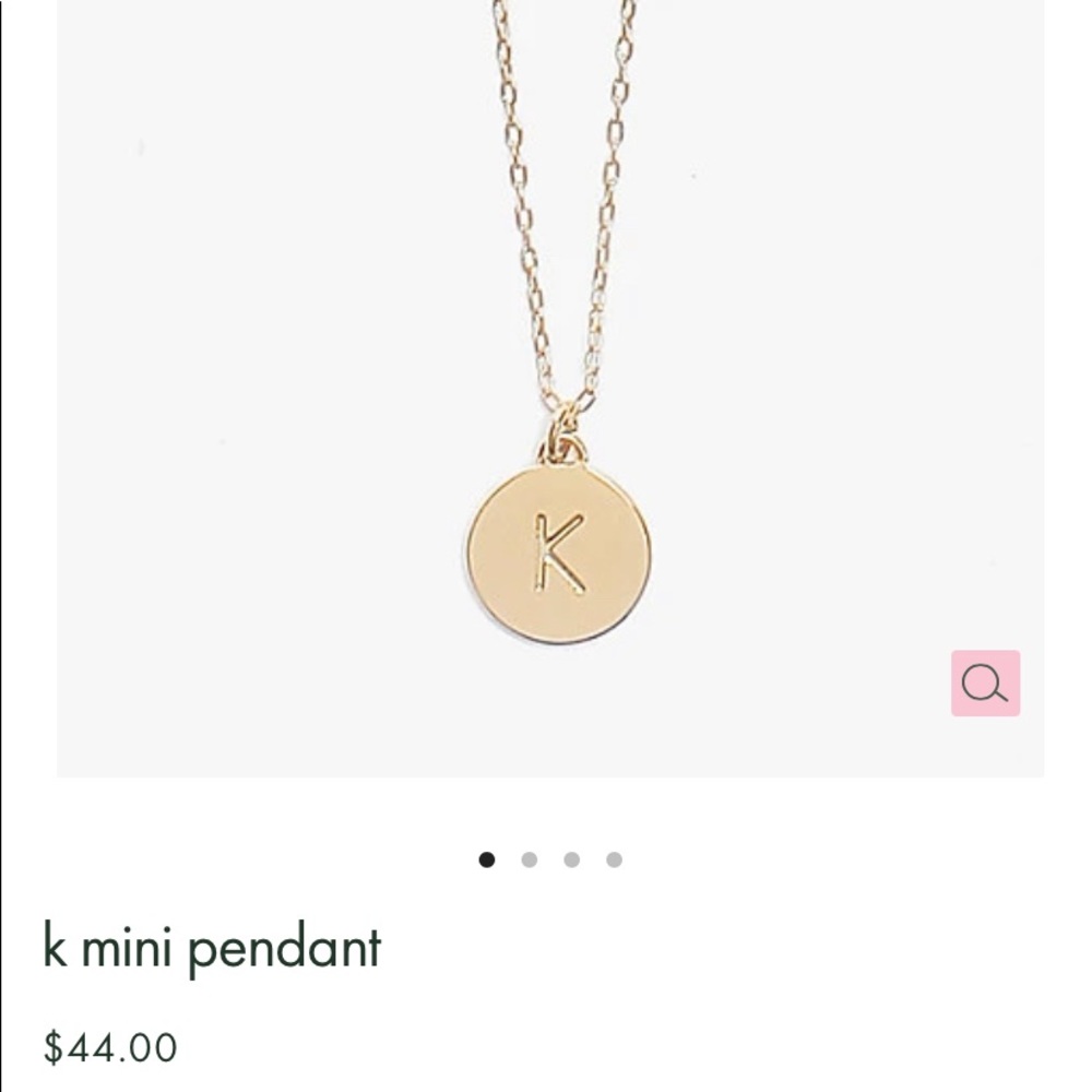Kate spade mini pendant - “k”